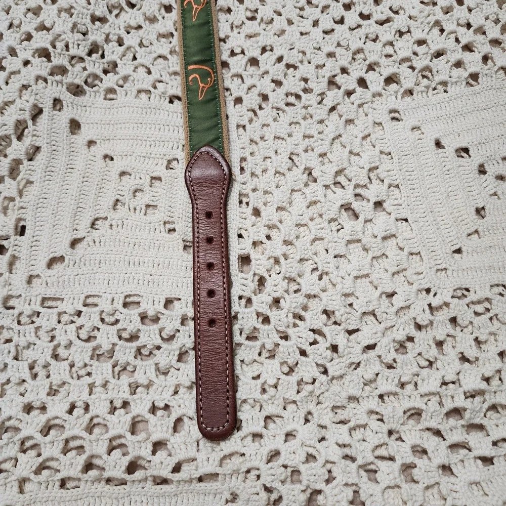 Canvas Duck Themed Leather & Brass Belt‎ Boys Size 22